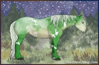 Horse Color:Watercolor White Spotted Silver Brown Chinchilla