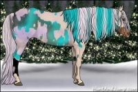 Horse Color:Liver Chestnut  and Cremello 