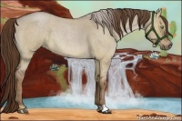 Horse Color:Liver Red Dun Roan 