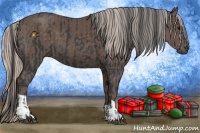 Horse Color:Black and Silver Black