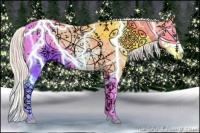 Horse Color:Silver Classic Champagne Ice Pearl Dun Splash