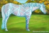 Horse Color:Thunderstruck White Spotted Silver Buckskin Pearl 
