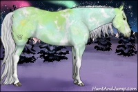 Horse Color:Watercolor White Spotted Liver Chestnut Ice