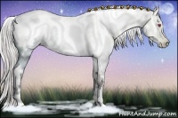 Horse Color:White Spotted Chocolate Silver Grullo Chinchilla Ice Brindle 