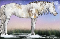 Horse Color:Chocolate Silver Smoky Blue Onyx Ice Sabino 