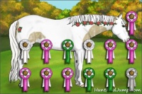 Horse Color:Silver Smoky Black Ice Splash Tobiano 
