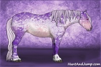 Horse Color:Watercolor Silver Brown Chinchilla Ice Sabino