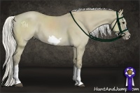 Horse Color:Silver Smoky Grullo Splash Frame