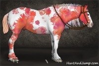 Horse Color:Nacre Watercolor Liver Chestnut Sabino Splash Tobiano Rabicano