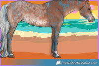 Horse Color:Watercolor Brown Ice and Silver Bay Ice