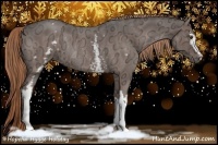 Horse Color:White Spotted Liver Red Ice Roan Rabicano