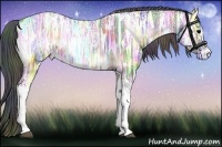 Horse Color:Nacre Blue Onyx Ice Tobiano