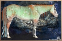 Horse Color:Painted White Spotted Classic Champagne Onyx Sabino Splash