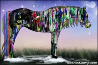 Horse Color:Painted White Spotted Liver Red Dun Ice Onyx Appaloosa 