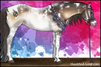 Horse Color:White Spotted Liver Red Onyx Tobiano