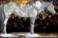 Horse Color:White Spotted Grullo Chinchilla 