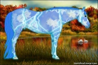 Horse Color:Thunderstruck Watercolor Black Ice