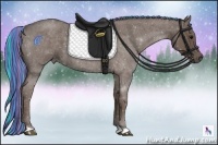Horse Color:Painted Silver Blue Roan 