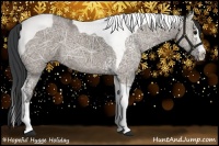 Horse Color:White Spotted Grullo Ice Splash Tobiano