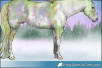 Horse Color:Nacre Watercolor White Spotted Liver Red Onyx Ice