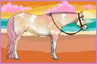 Horse Color:Watercolor White Spotted Liver Red Onyx 