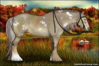 Horse Color:White Spotted Chocolate Palomino Dun Brindle 