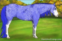 Horse Color:Watercolor Black Ice Sabino