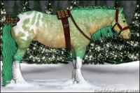 Horse Color:Watercolor Buckskin Ice Varnish Rabicano
