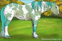 Horse Color:Watercolor White Spotted Liver Red Dun