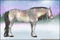 Horse Color:Nacre Brown Ice Onyx Sabino 