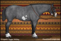 Horse Color:Blue Roan Frame Rabicano 