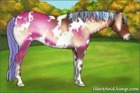 Horse Color:Painted White Spotted Red Onyx 