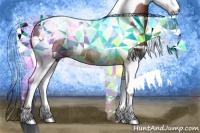 Horse Color:Bay Splash Tobiano Rabicano 