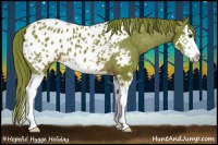Horse Color:Watercolor Chestnut Splash Appaloosa 