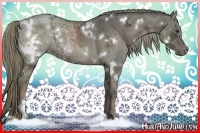 Horse Color:White Spotted Liver Chestnut Ice 