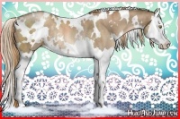 Horse Color:White Spotted Liver Chestnut Pearl Splash Rabicano
