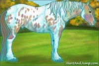 Horse Color:Nacre Thunderstruck Red Dun Tobiano Blanket 