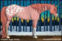 Horse Color:Watercolor Red Roan Appaloosa