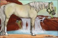 Horse Color:Chocolate Palomino Dun Rabicano