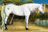 Horse Color:Painted Perlino Sabino