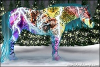 Horse Color:Thunderstruck Brown Splash Appaloosa 