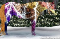 Horse Color:White Spotted Amber Champagne Ice Pearl Dun