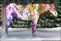 Horse Color:Brown Ice Dun Splash Appaloosa 