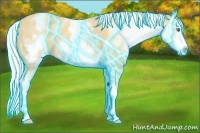 Horse Color:Thunderstruck White Spotted Silver Amber Cream Champagne Splash 