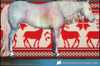 Horse Color:Watercolor Palomino Ice Sabino