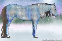 Horse Color:Plaid  Smoky Black Ice Sabino Tobiano 