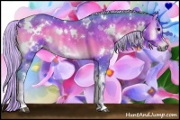 Horse Color:Watercolor White Spotted Silver Brown Onyx 