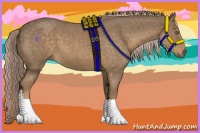 Horse Color:Chocolate Palomino Roan 