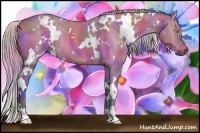 Horse Color:Nacre Watercolor White Spotted Silver Buckskin Dun