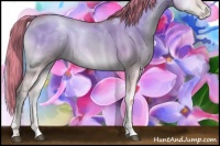 Horse Color:Watercolor Liver Red Dun Pearl Onyx Sabino 